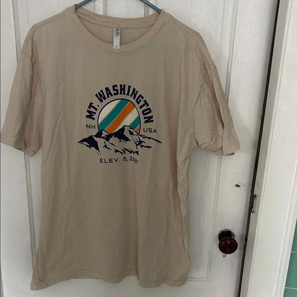 Mt. Washington Graphic Tee in Beige